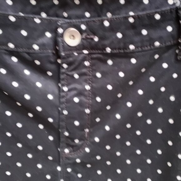 JCP Black polka dot skinny jeans Size 22 W - Picture 3 of 3